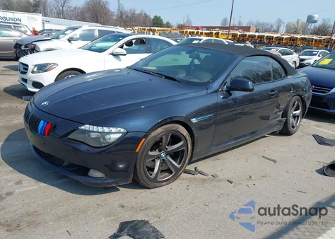 2010 BMW 650I из США, поврежденный, VIN WBAEB5C59AC225809